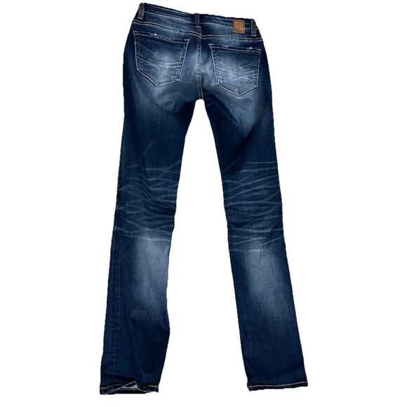 BKE Buckle Jeans Y2K Distress Ripped Straight Low Rise 24 Western Boho‎ Festival - Picture 2 of 6